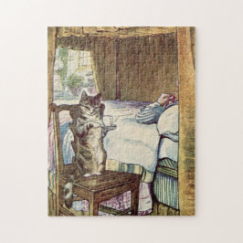 Cat Serving Tea - Beatrix Potter Large Legpuzzel