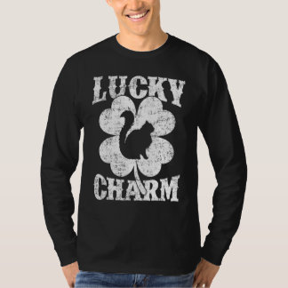 Cat Shamrock Lucky Charm Balinese Cat St Patrick T-shirt