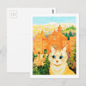 Cat & Shangri-la, Louis Wain Briefkaart (Voorkant / Achterkant)