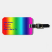 Cat Shaped Rainbow Twirl Bagagelabel (Voorkant horizontaal)