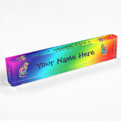 Cat Shaped Rainbow Twirl Naambordje