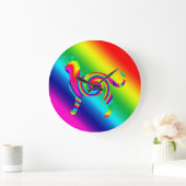 Cat Shaped Rainbow Twist Grote Klok (Huis)
