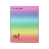 Cat Shaped Rainbow Twist Notitieblok (Linkerzijde)