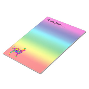 Cat Shaped Rainbow Twist Notitieblok