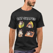 Cat Shapes - Speelse en Schattige Feline Design f T-shirt (Voorkant)