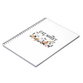 Cat Sheet Schattigee zwarte katten in spook Hallow Notitieboek (Linkerzijde)