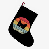 Cat Shirt. Retro Style Grote Kerstsok (Voorkant (Hangend))