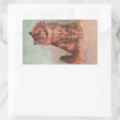  Cat Show Tabby Illustratie door Louis Wain Rechthoekige Sticker (Tas)