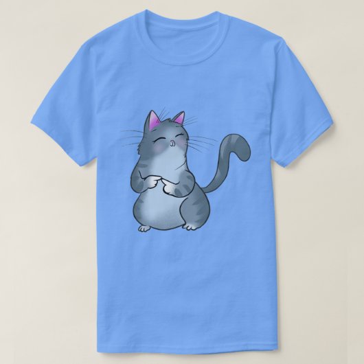 Cat Shy Fingers T-shirt (Design voorkant)