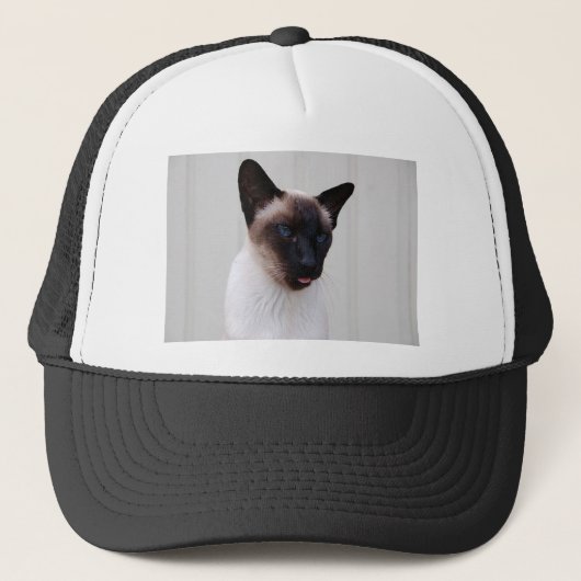 Cat Siamese Portrait Trucker Pet (Voorkant)