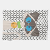 Cat Siamese Tonkinese Gepersonaliseerd Kat Theedoek (Horizontaal)