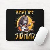 Cat Sigma Shirt Funny Sigma Brainrot Meme Rizz Sig Muismat (Met muis)