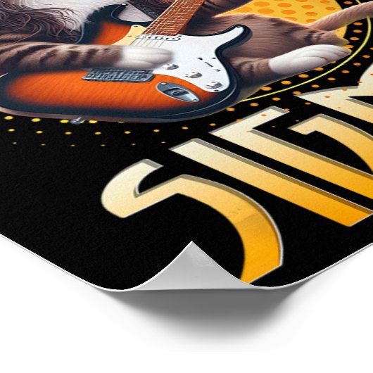 Cat Sigma Shirt Funny Sigma Brainrot Meme Rizz Sig Poster (Hoek)