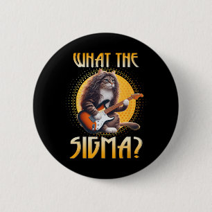 Cat Sigma Shirt Funny Sigma Brainrot Meme Rizz Sig Ronde Button 5,7 Cm