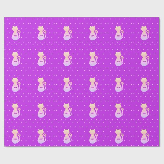 Cat Silhouette Cadeaupapier (Vlak)