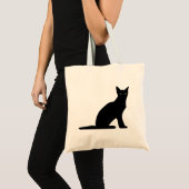 Cat Silhouette Canvas tas (Voorkant (product))