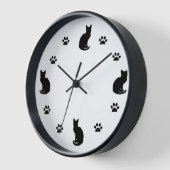 Cat Silhouette Clock (Hoek)