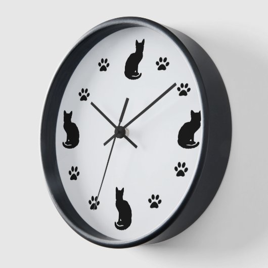 Cat Silhouette Clock (Hoek)