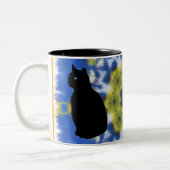 Cat Silhouette en Tie Dye Mok (Links)