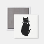 Cat Silhouette Magneet (Voorkant / Achterkant)