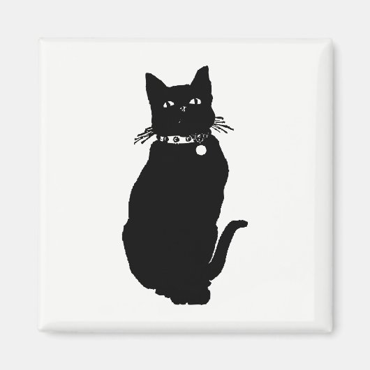 Cat Silhouette Magneet (Voorkant)