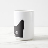 Cat Silhouette Morphing Mok (Midden)