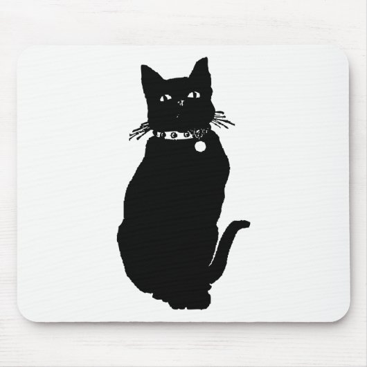 Cat Silhouette Muismat (Voorkant)