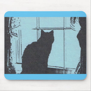Cat Silhouette Muismat