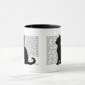Cat Silhouette - purrfect design for cat lovers Mok (Midden)