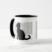 Cat Silhouette - purrfect design for cat lovers Mok (Voorkant links)