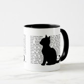 Cat Silhouette - purrfect design for cat lovers Mok (Voorkant rechts)