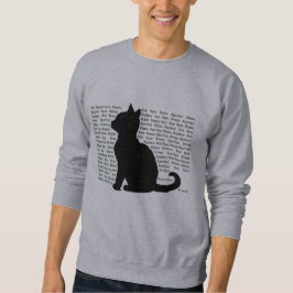 Cat Silhouette - purrfect design for cat lovers Trui