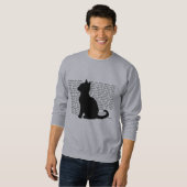 Cat Silhouette - purrfect design for cat lovers Trui (Voorkant volledig)