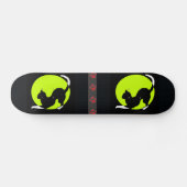 Cat Silhouette Skateboard (Horizontaal)