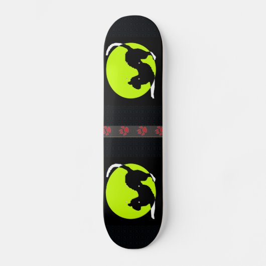 Cat Silhouette Skateboard (Voorkant)