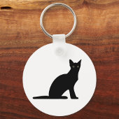 Cat Silhouette Sleutelhanger