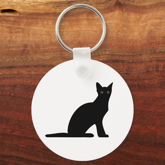 Cat Silhouette Sleutelhanger