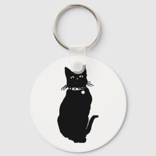 Cat Silhouette Sleutelhanger
