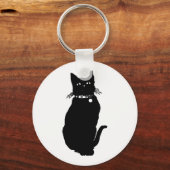 Cat Silhouette Sleutelhanger (Voorkant)