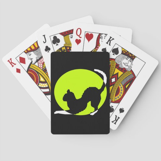 Cat Silhouette Speelkaarten (Achterkant)