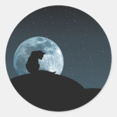 Cat Silhouette Sticker (Voorkant)