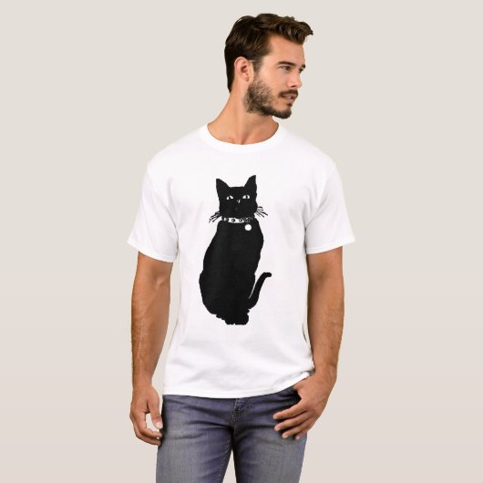 Cat Silhouette T-shirt (Voorkant volledig)