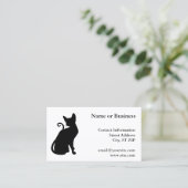 Cat Silhouette Visitekaartje (Staand voorkant)