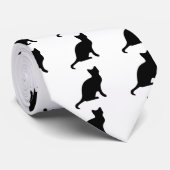 Cat Sillouete Stropdas (Opgerold)