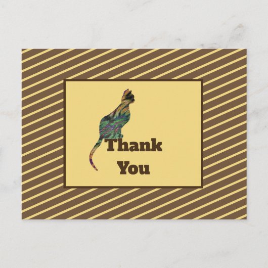 Cat Sitter Appreciation Mosaic Kitten Dank u Briefkaart (Voorkant)