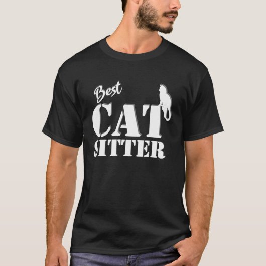 cat sitter thank you t-shirt (Voorkant)