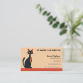 Cat Sitting Boarding Grooming Veterinair Visitekaartje (Staand voorkant)