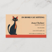 Cat Sitting Boarding Grooming Veterinair Visitekaartje (Voorkant)