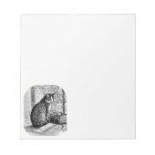 Cat Sitting by Window with Book Notitieblok (Voorkant)