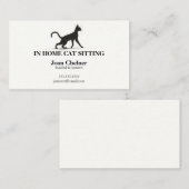 Cat Sitting Cat Services Visitekaartje (Voorkant / Achterkant)
